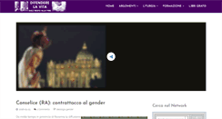 Desktop Screenshot of difenderelavita.org